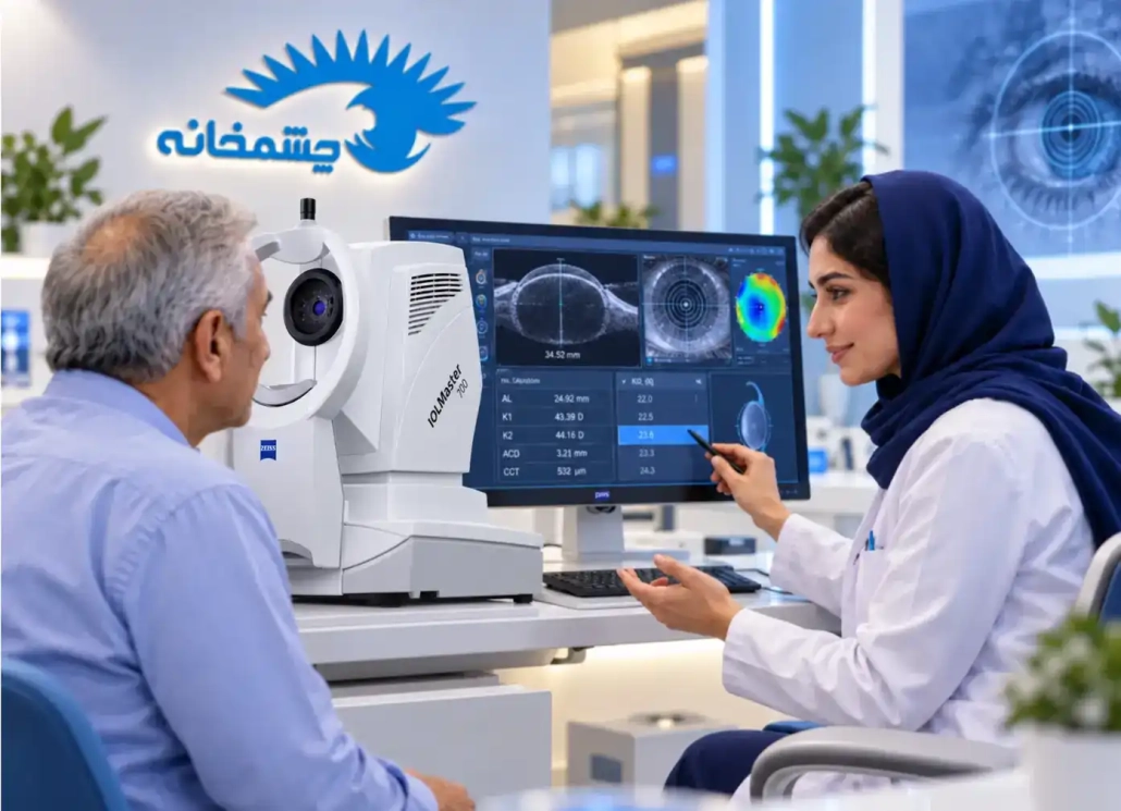 بررسی نتایج بیومتری و محاسبه لنز داخل چشمی با IOLMaster 700