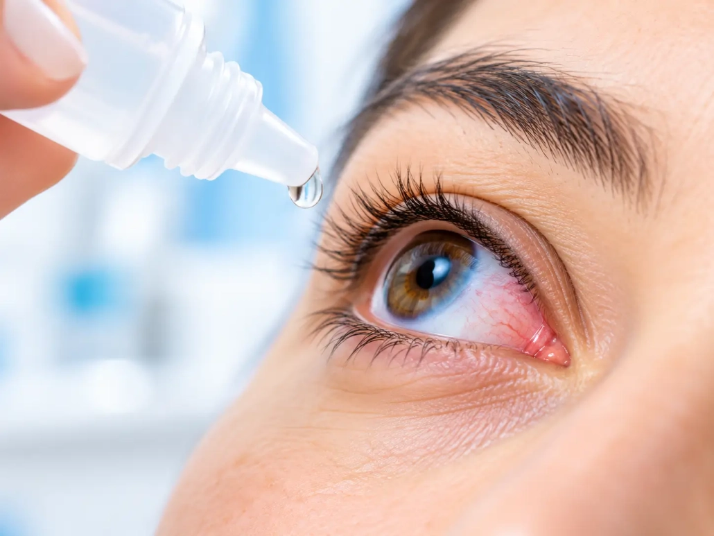 استفاده از قطره چشم نافازولین برای کاهش موقت قرمزی چشم (1)