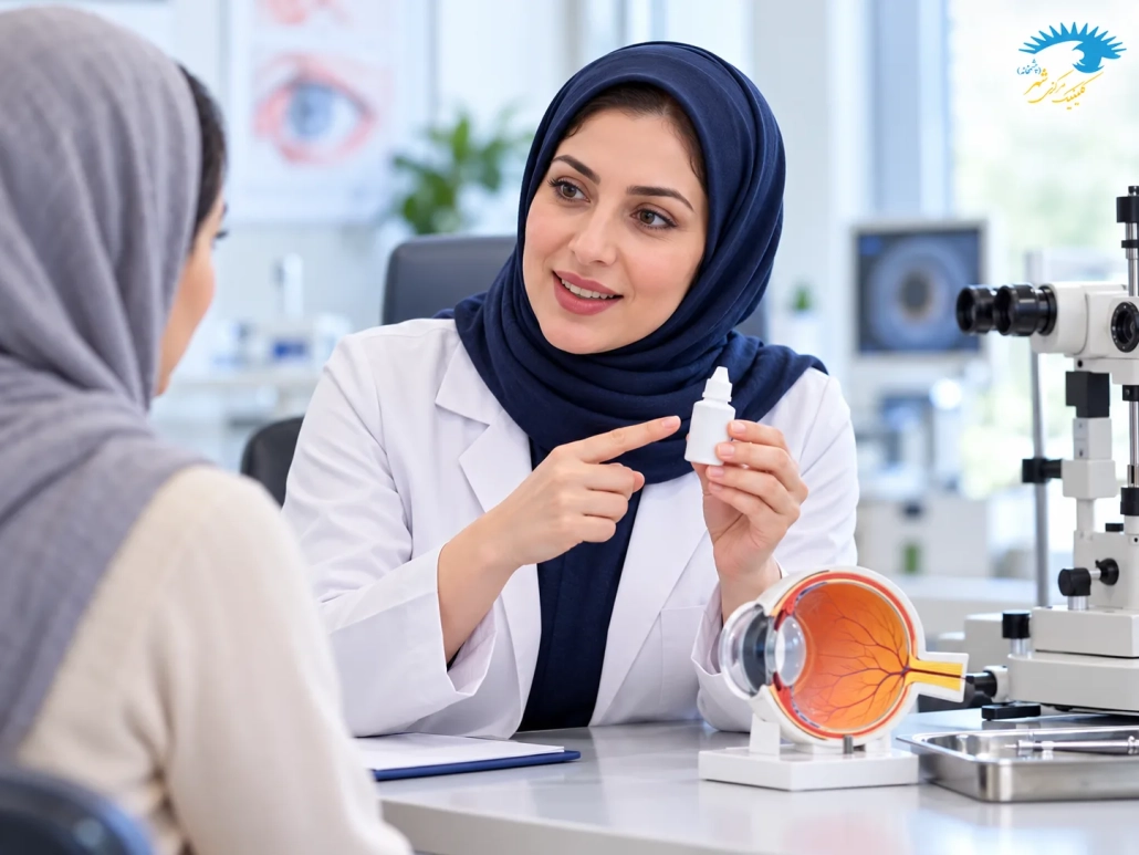 توضیح چشم_پزشک درباره نحوه مصرف قطره چشم لووفلوکساسین