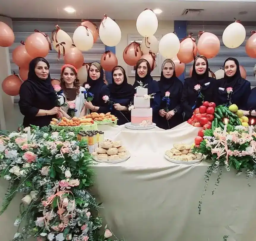 حضور پرستاران و کارکنان کلینیک مرکزی شهر در مراسم روز پرستار