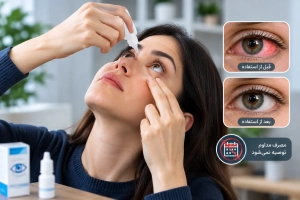 استفاده از قطره ضدقرمزی چشم برای کاهش موقت قرمزی چشم