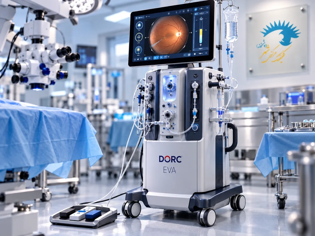 نمای دستگاه DORC EVA برای جراحی_های تخصصی چشم
